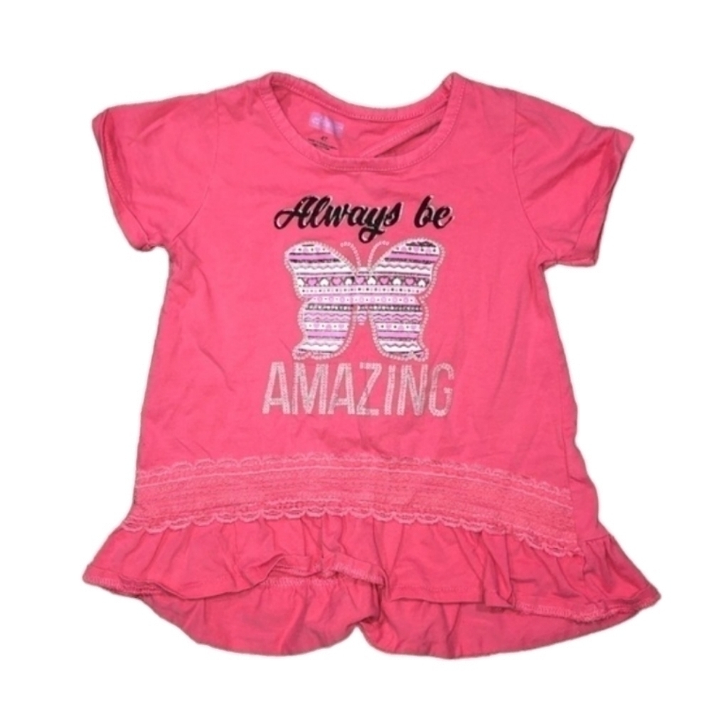 5/$25 Swiggles size 4T pink short sleeve shirt